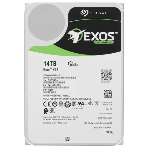 14 ТБ Жесткий диск Seagate Exos X16 [ST14000NM001G]