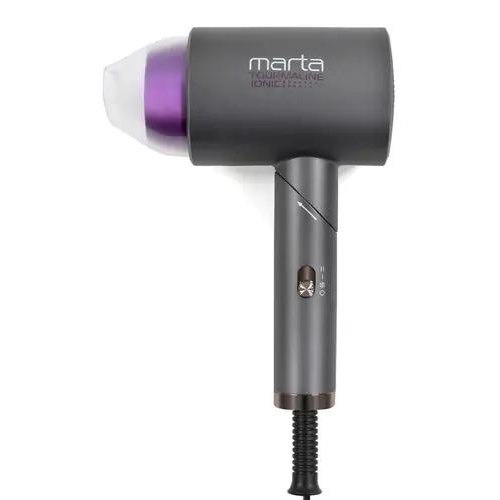 Фен MARTA MT-1262 серый/фиолетовый