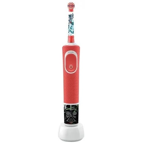 Электрическая зубная щетка Braun Oral-B Vitality Kids D100 StarWars белый, красный