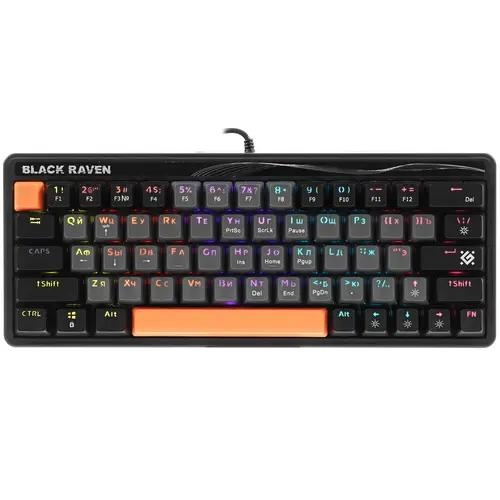 Клавиатура проводная Defender Black Raven GK-417 [45416]