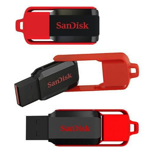 Флэш-накопитель 32GB SanDisk CZ52 Cruzer Switch, SDCZ52-032G-B35, USB 2.0, черный