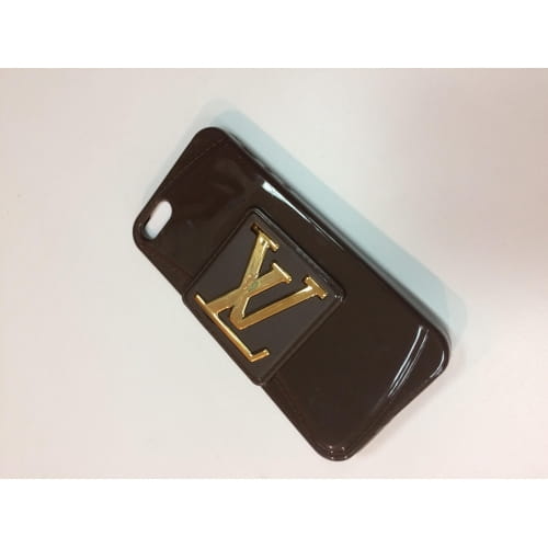 Чехол Louis Vuitton для iPhone 5S / 5 темно-коричневый