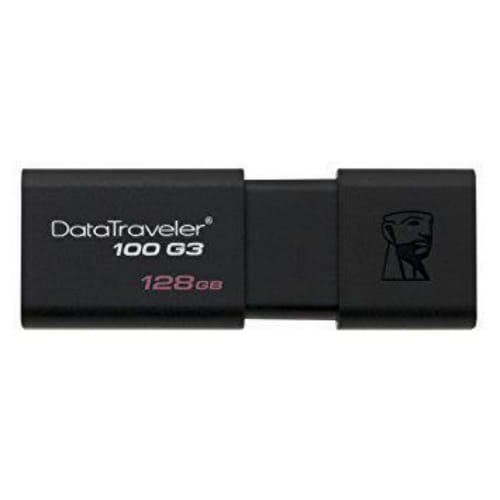 Флэш-накопитель USB3.0 128GB Kingston Data Traveler DT100G3/128GB, черный