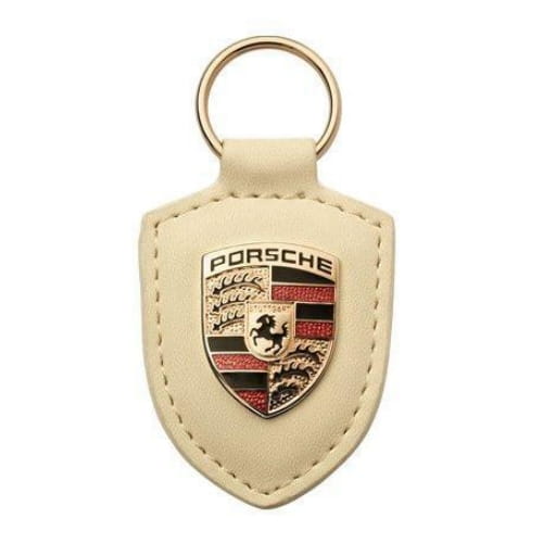 Брелок для ключей с гербом Porsche Crest Keyring, White, WAP0500960E