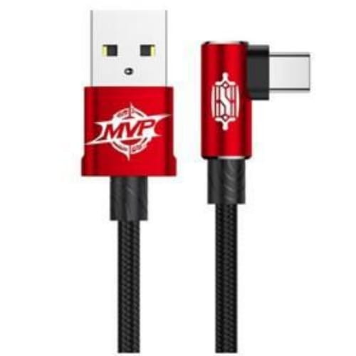 Кабель USB Baseus для TYPE-C MVP Elbow Type 1.5A 2m Red CATMVP-B09