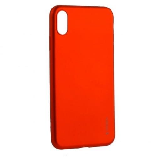 Чехол-накладка Deppa Case Silk TPU Soft touch D-89038 для iPhone XS Max (6.5") 1мм Красный металик
