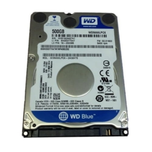 Жесткий диск 2.5" SATA 500GB WD Blue WD5000LPCX, SATAIII, 5400rpm, 16MB cache, для ноутбука
