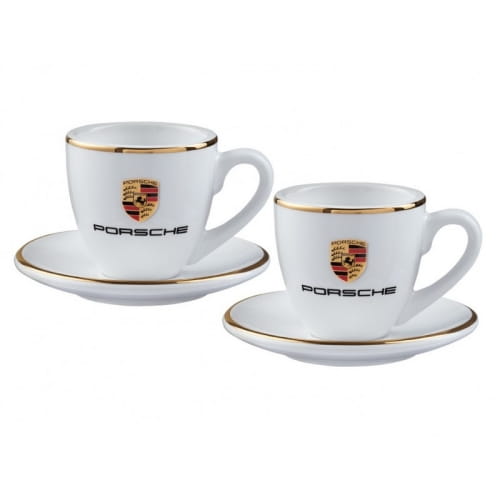 Набор из двух чашек для эспрессо Porsche Espresso Сups, Classic, White, WAP0505950H