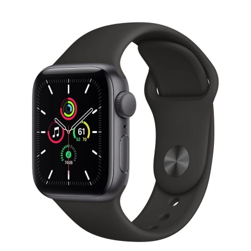 Apple Watch Series SE, 40мм, алюминий, серый космос, спортивный ремешок