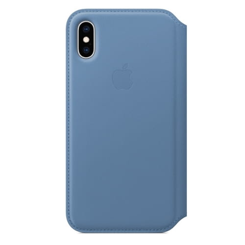 Кожаный чехол Folio для iPhone XS, цвет «синие сумерки»