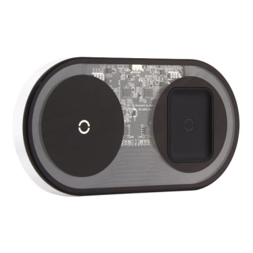 Беспроводное зарядное устройство Baseus Simple 2in1 (Phone+Phone/Phone+Pods) Wireless Charger 18W (WXJK-A01) Прозрачный, 03730