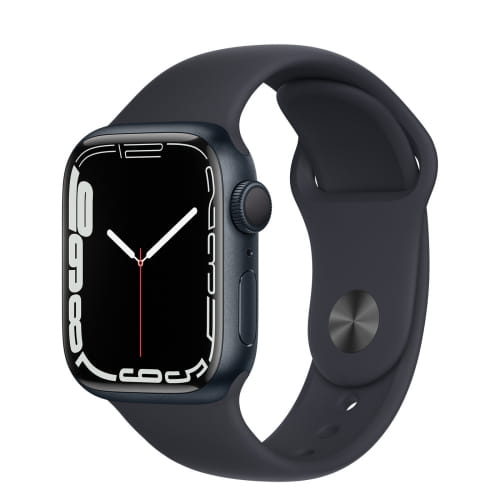 Умные часы Apple Watch Series 7 41mm Aluminium with Sport Band RU, темная ночь