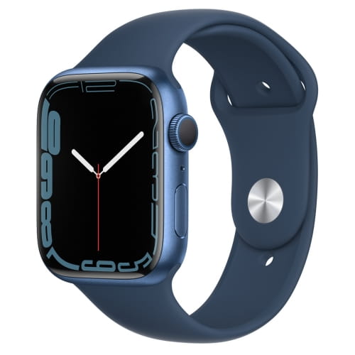 Умные часы Apple Watch Series 7 45mm Aluminium with Sport Band RU, синий омут