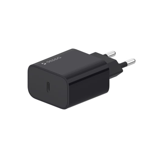 Адаптер питания Deppa USB Type-C Power Delivery 25Вт D-11376 (5В/ 3А, 9В/ 2А, 12В/ 1.5А) Черный 03199