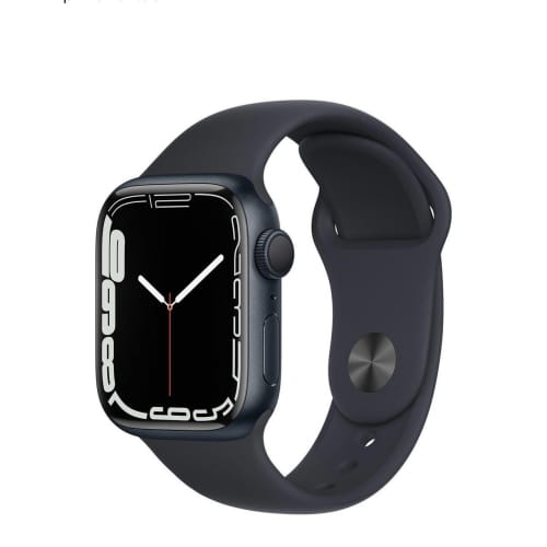 Apple Watch Series 7, 45мм, алюминий, тёмная ночь, спортивный ремешок (Для других стран)