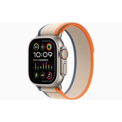 Apple Watch Ultra 2 GPS + Cellular, 49 мм, корпус из титана, ремешок Trail оранжевого/бежевого цвета