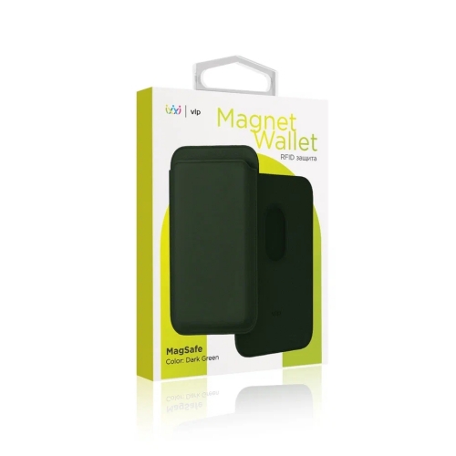 Картхолдер "vlp" Magnet Wallet с MagSafe, темно-зеленый, 1011003