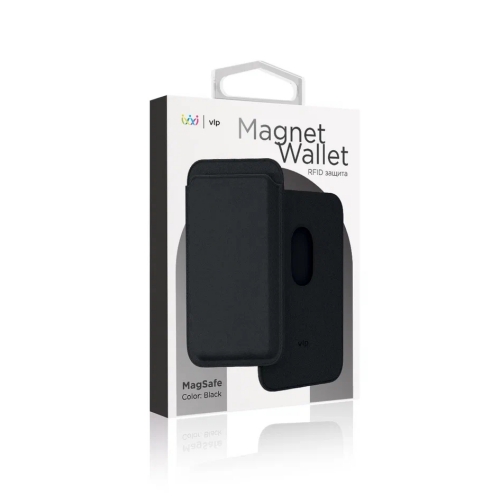 Картхолдер "vlp" Magnet Wallet с MagSafe, черный, 1011001