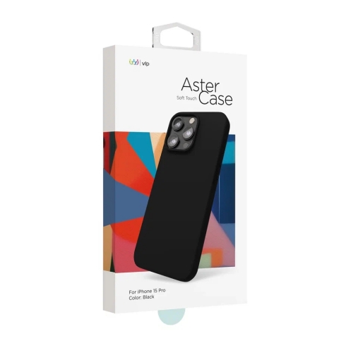 Чехол защитный "vlp" Aster Case для iPhone 15 Pro, черный, 1057029