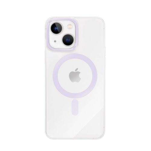 Чехол защитный "vlp" Line case с MagSafe для iPhone 14, фиолетовый, 1053028