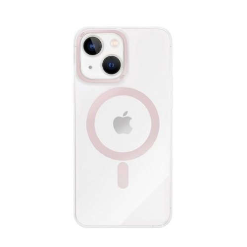 Чехол защитный "vlp" Line case с MagSafe для iPhone 14, розовый, 1053026