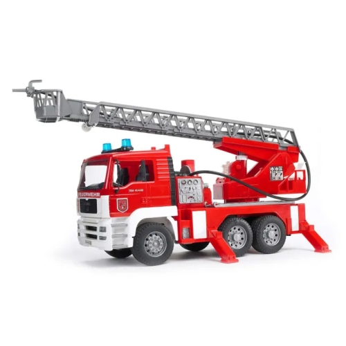 BRUDER Пожарная машина MAN с лестницей и помпой с модулем со световыми и звуковыми эффектами 02-771