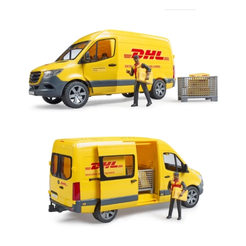 Bruder Mercedes службы доставки DHL с фигуркой 02-671
