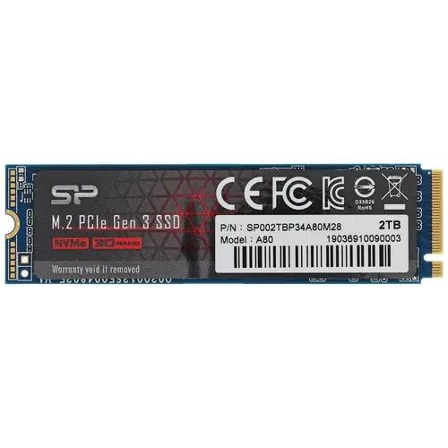 2000 ГБ M.2 NVMe накопитель Silicon Power P34A80 [SP002TBP34A80M28]