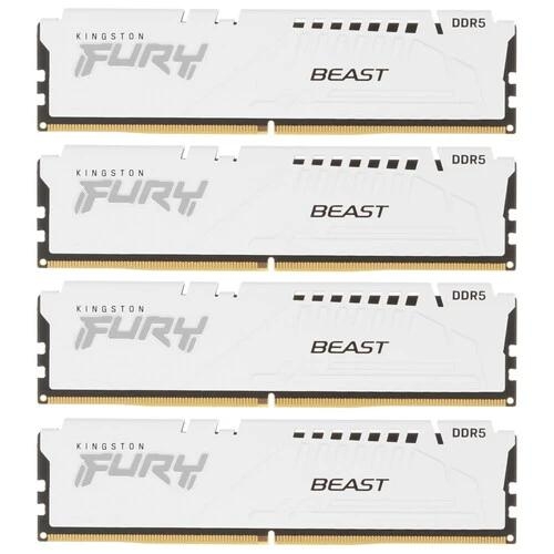 Оперативная память Kingston FURY Beast White [KF556C40BWK4-64] 64 ГБ