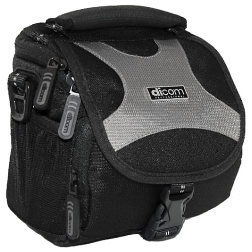 Чехол-сумка размер xL для фотоаппарата/видеокамеры Dicom UP1802, нейлон, черный, 165*125*165мм 240г