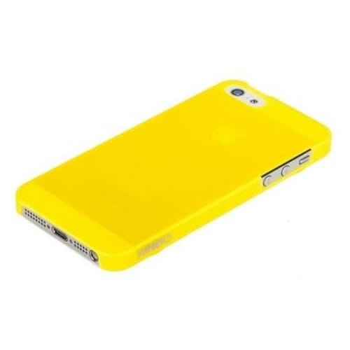 Накладка XINBO для iPhone 5, пластиковая, желтая+ защитная пленка