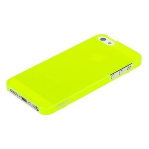 Накладка XINBO для iPhone 5, пластиковая, лимонная+ защитная пленка