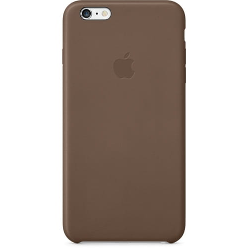 Накладка Apple для iPhone 6 Plus Leather Case MGQR2ZM/A, кожа, коричневый