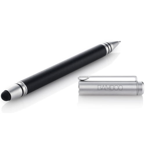 Стилус Bamboo Stylus duo2 для iPad и устройств с емкостными дисплеями+шариковая ручка, черный
