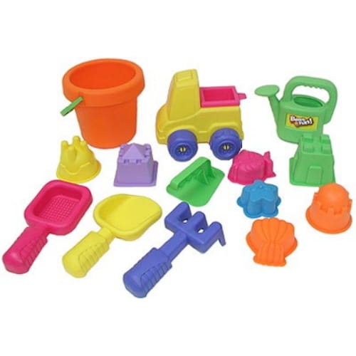 KEENWAY Набор : 15 игрушек для песочницы в сетке 30311