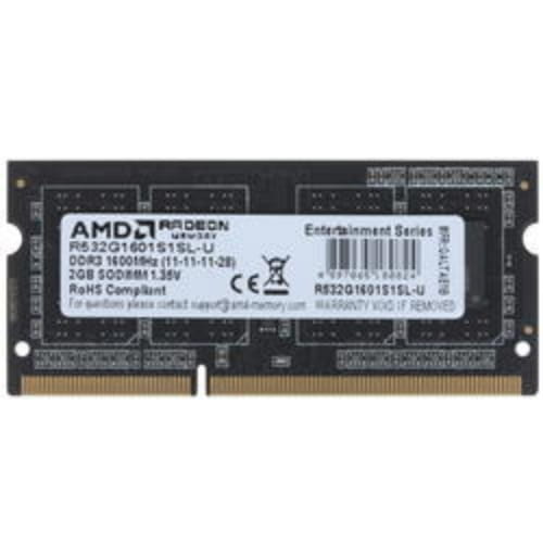 Оперативная память SODIMM AMD Radeon R5 Entertainment Series [R532G1601S1SL-U] 2 ГБ