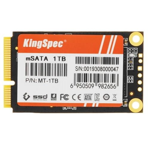 1000 ГБ MSATA накопитель KingSpec MT-1TB [MT-1TB]