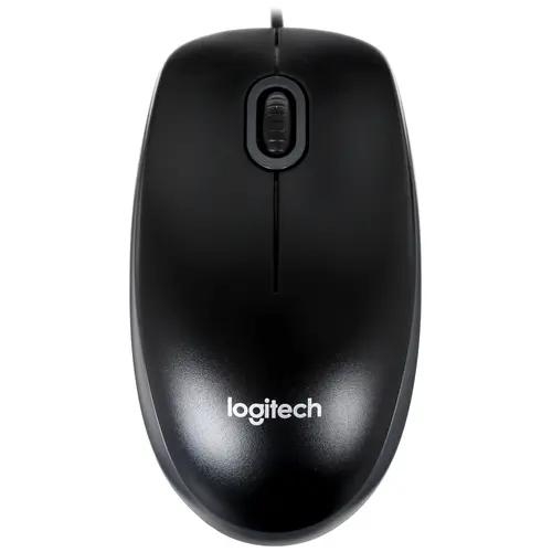 Мышь проводная Logitech B100 [910-006605] черный