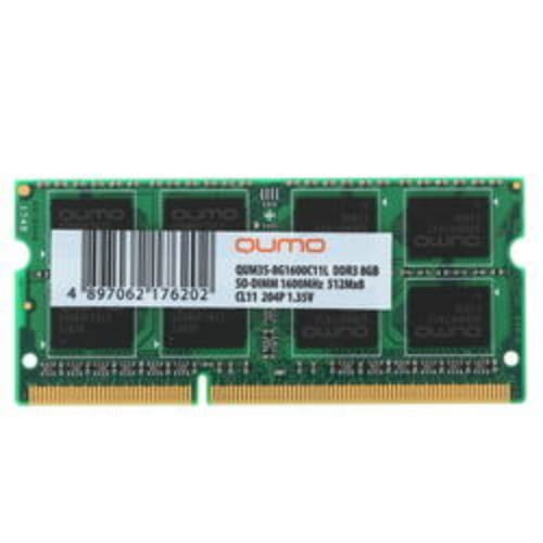 Оперативная память SODIMM QUMO [QUM3S-8G1600C11L] 8 ГБ