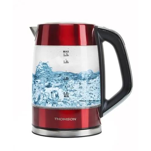 Электрочайник Thomson GLASS K20ES-2001 RED красный