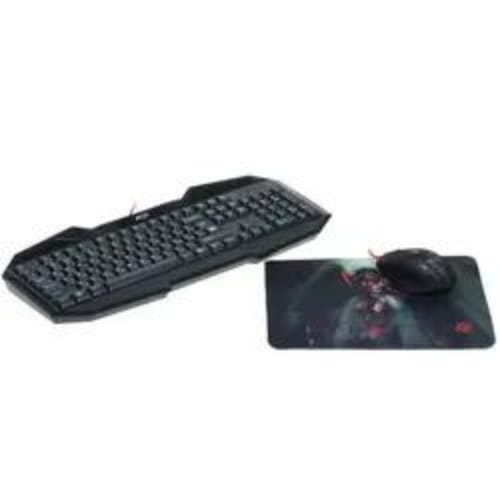 Клавиатура+мышь+коврик проводная Defender Anger MKP-019 RU черный