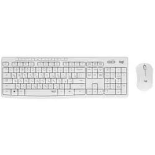 Клавиатура+мышь беспроводная Logitech Combo MK295 White белый