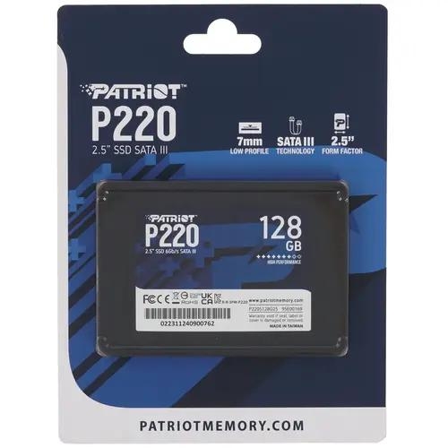 128 ГБ 2.5" SATA накопитель Patriot Memory P220 [P220S128G25]