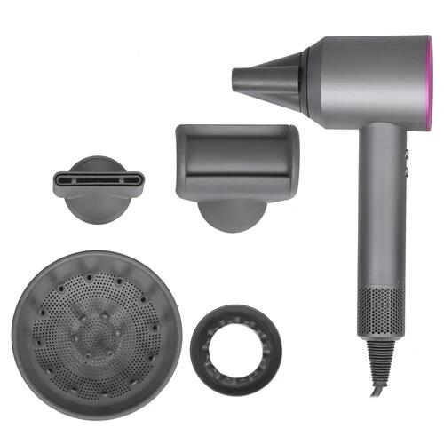 Фен Aceline Super Hair Dryer серый/розовый