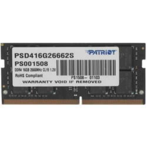 Оперативная память SODIMM Patriot Signature Line [PSD416G26662S] 16 ГБ