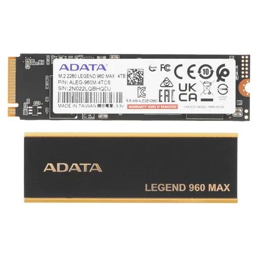 4000 ГБ M.2 NVMe накопитель ADATA LEGEND 960 MAX [ALEG-960M-4TCS]