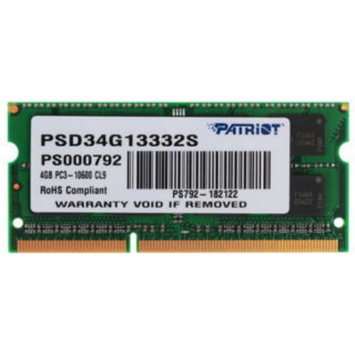 Оперативная память SODIMM Patriot Signature Line [PSD34G13332S] 4 ГБ