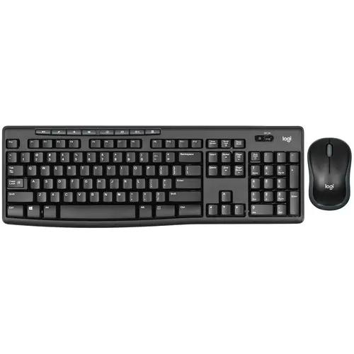 Клавиатура+мышь беспроводная Logitech MK270 черный, английская раскладка