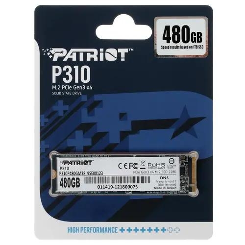 480 ГБ M.2 NVMe накопитель Patriot P310 [P310P480GM28]