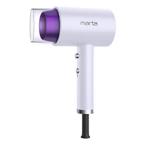 Фен MARTA MT-1263 белый/фиолетовый